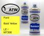 Preview: Ford, Bold Yellow, LE / M7358: 400ml Sprühdose + 400ml Klarlack - Set, von ATW Autoteile West.